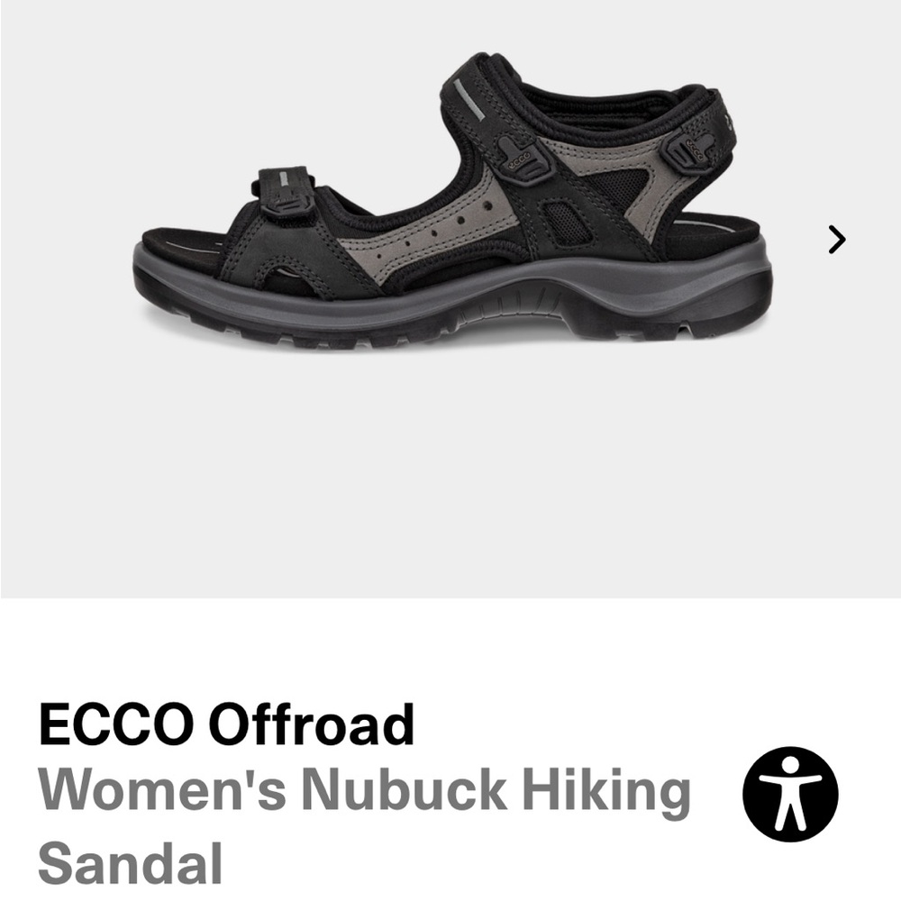ecco off-road hiking sandal size 9-9.5, with original box